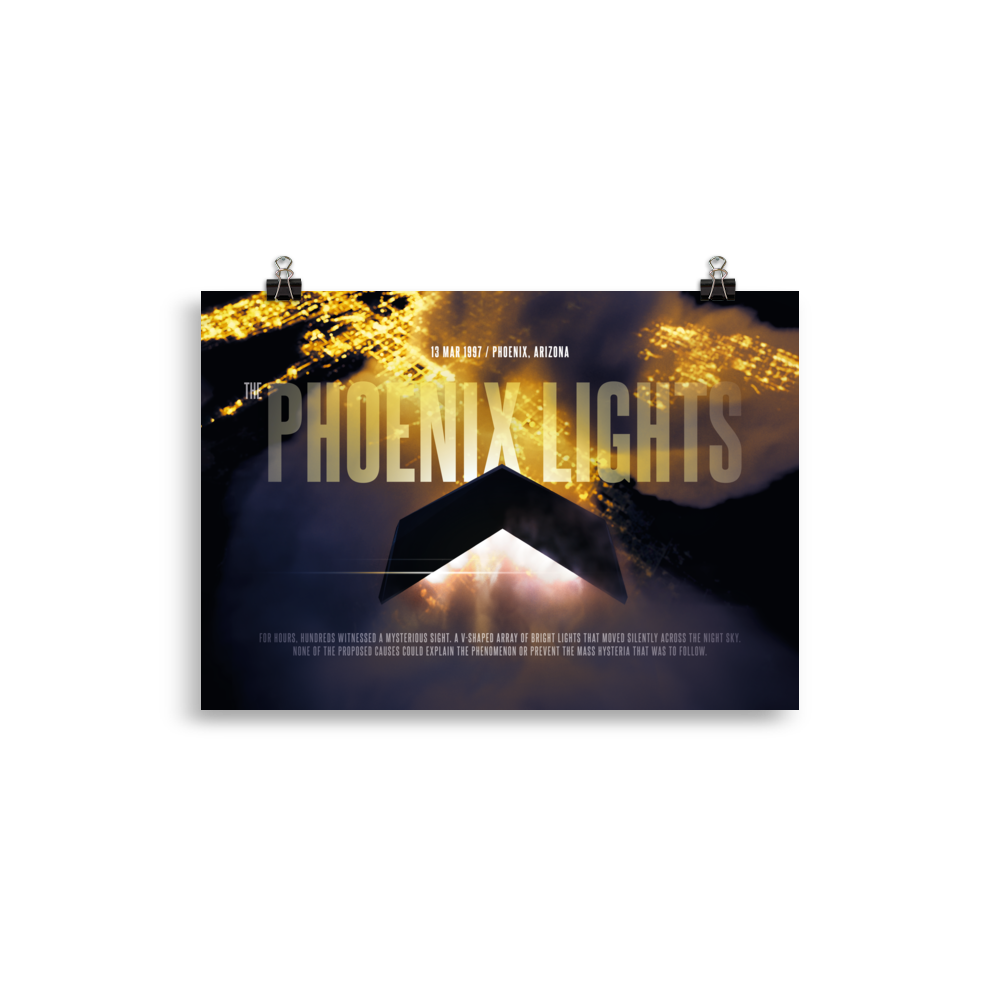 THE PHOENIX LIGHTS [Print] ⋆ The UFO Shop
